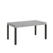 Tavolo allungabile 160/264x90 cm Everyday Premium colore cemento gambe antracite