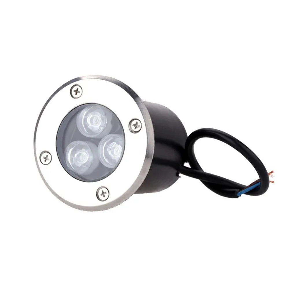 Kit da 10 faretti a led da incasso per esterni potenza 3W 300LM segnapasso calpestabile impermeabile IP65 a luce bianca fredda 6500K
