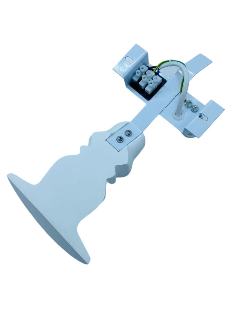 Applique in gesso dal design moderno forma Abatjour con attacco per lampadine E14
