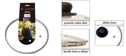 Coperchio per Pentole e Padelle in Vetro con Bordo in Metallo 34 cm