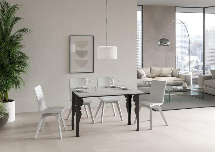 Tavolo Salvaspazio Allungabile 120x45/90x80/78 cm Paxon Double Bianco Frassino