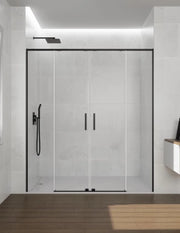 Porta doccia scorrevole 2+2 ABANTE (TWENTY) 170 cm Profilo Nero