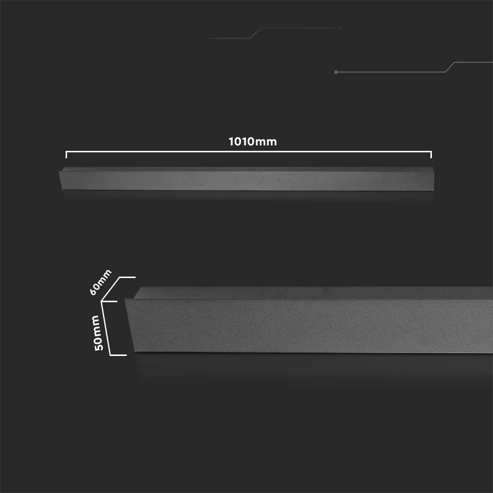 Applique esterna LED V-TAC 16W 100cm IP65 antracite