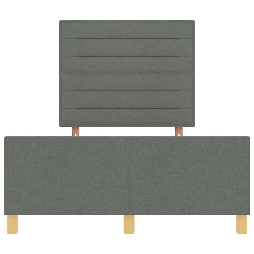Struttura del letto Grigio scuro 120 x 200 cm Tessuto 3344642