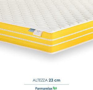 Materasso memory foam 160x200 h 22 cm dispositivo medico CE Fascia 5D super traspirante spedito sottovuoto Farmarelax