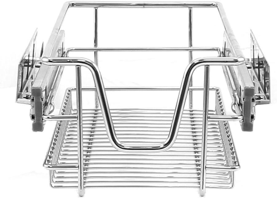 Tirare Fuori Cestini in Acciaio da Cucina Cestelli Organizzazione Credenza da 30cm