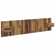 Testiera | Testata con Comodino 3 pcs Legno vecchio Legno multistrato