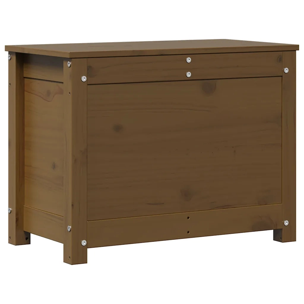 Contenitore Portaoggetti Miele 60x32x45,5cm Legno Massello Pino cod mxl 62565