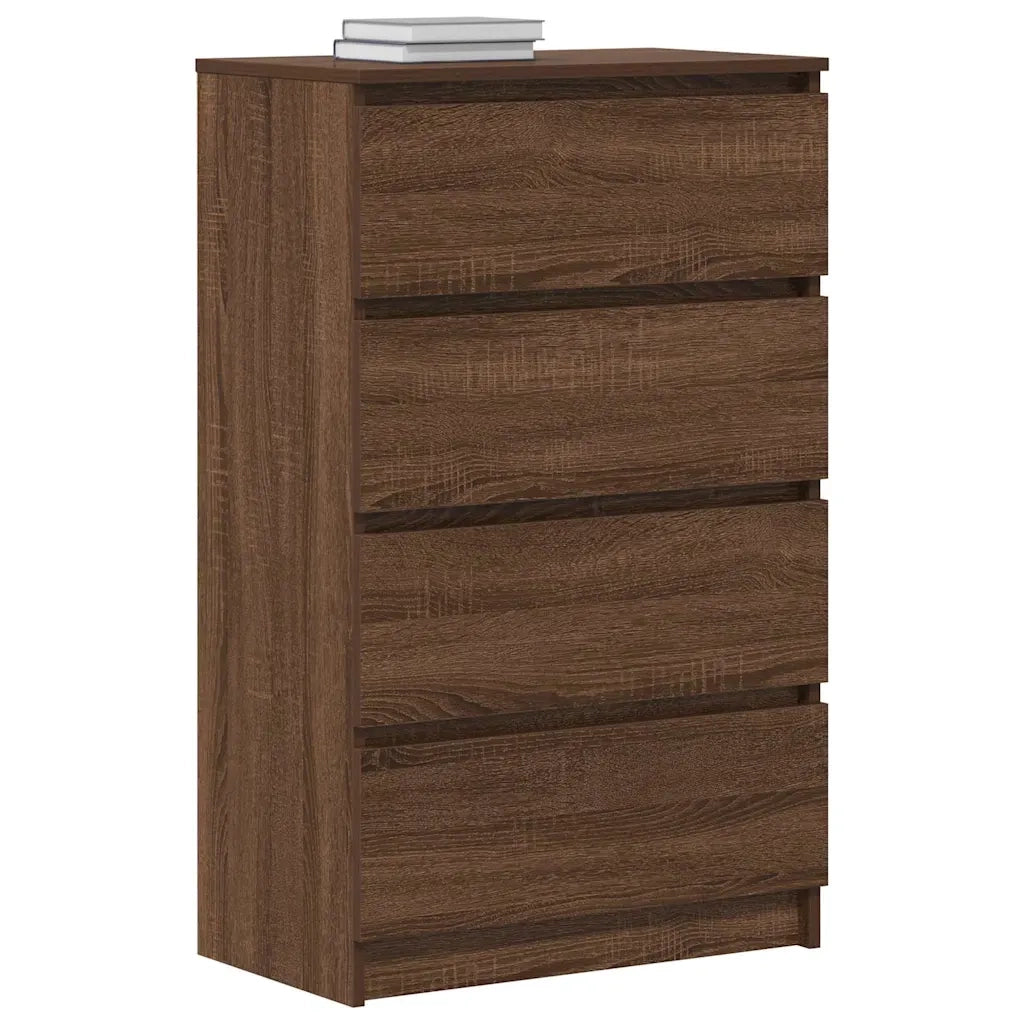 Credenza Rovere Marrone 60x35x98,5 cm in Legno Multistrato cod mxl 13464