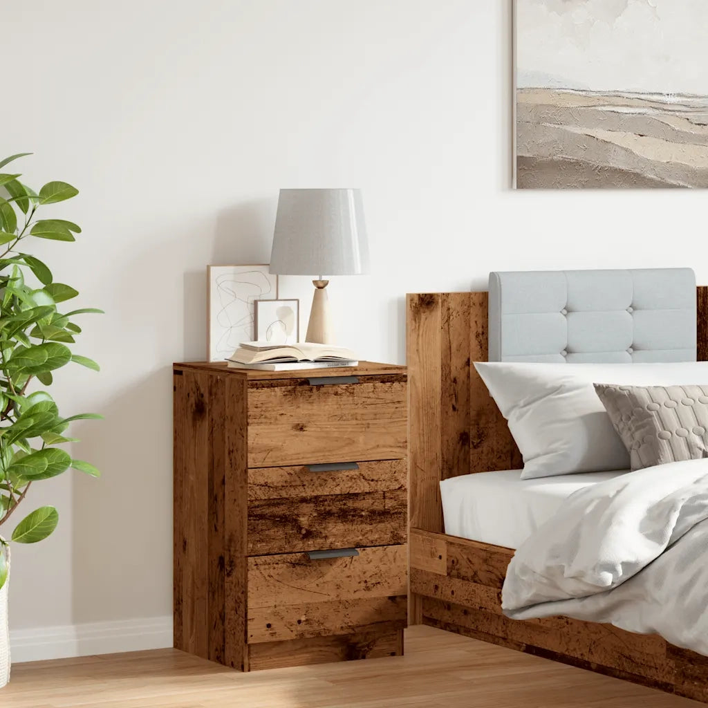 Comodino | Armadio da Notte | Mobiletto da notte Legno Vecchio 40x36x65 cm in Legno Multistrato