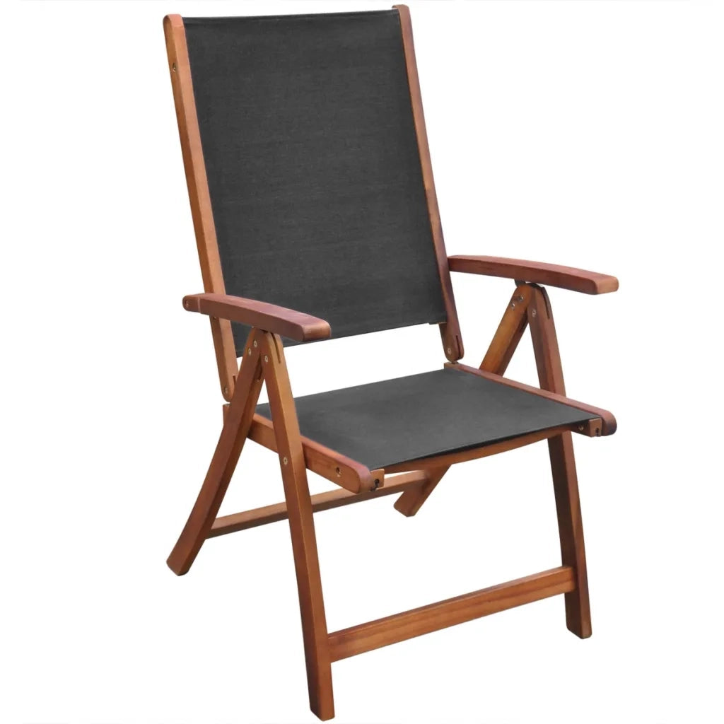Set da Pranzo da Giardino 9 pz con Cuscini Massello di Acacia 42649