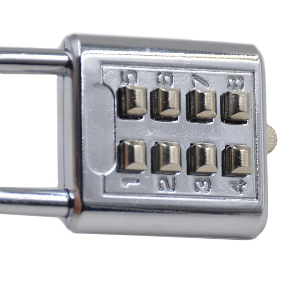 Trade Shop - Catenaccio Lucchetto A Combinazione Per Armadietto Spogliatoio 8 Cifre 35mm -