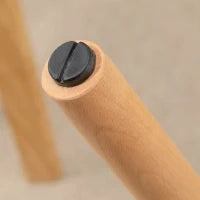 Set 2 Sgabelli da Bar con Schienale e Poggiapiedi, Seduta Imbottita in Tessuto e Gambe in Legno, 41.5x47x97.5, Grigio