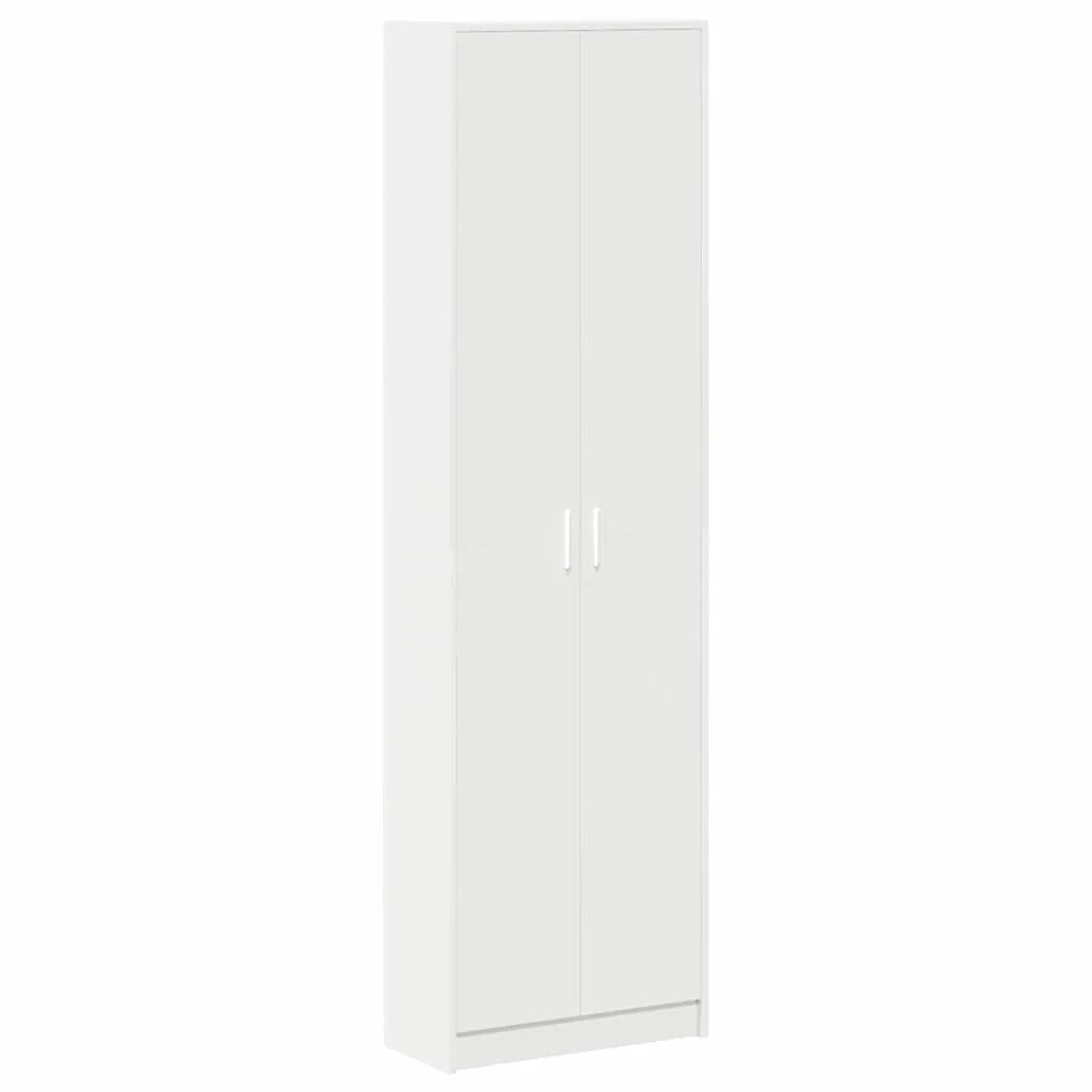 Armadio moderno 55 x 25 x 189 cm capiente design elegante legno ingegnerizzato bianco 02_0055915