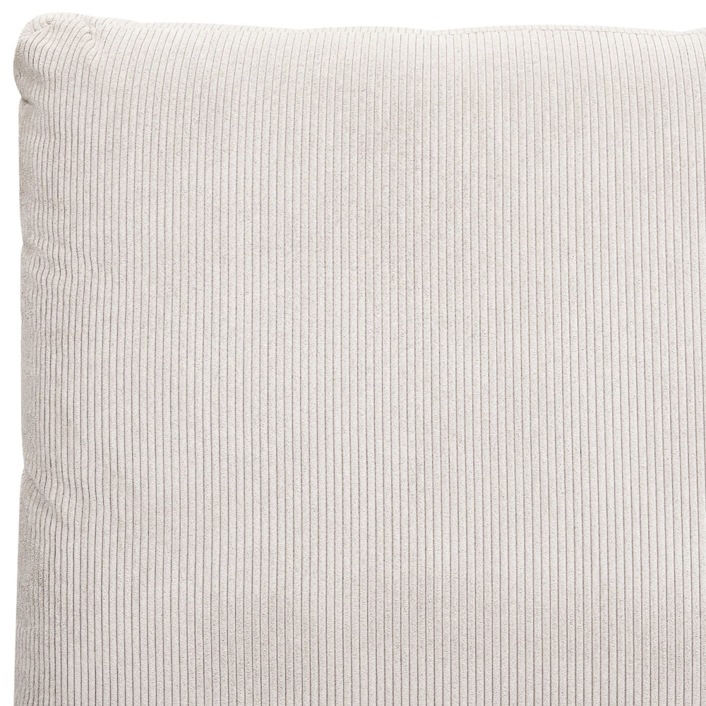 Letto imbottito moderno in velluto a coste grigio talpa 180 x 200 cm moderno elegante