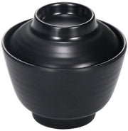 Zuppa Miso - Ciotola Stacking - Ceramica Imitativa - Resistente al Calore - Ciotola di Zuppa con Coperchio - Riduzione dello Spazio