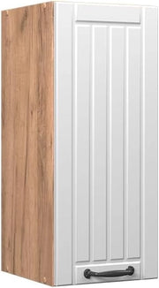 Pensile da cucina Fame-Line, Bianco casa di campagna, 30 cm, per la combinazione con altri moduli della serie Fame-Line