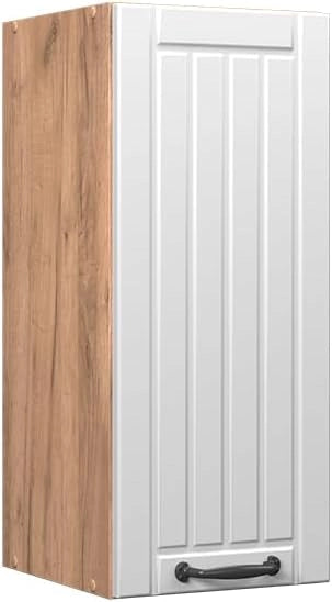Pensile da cucina Fame-Line, Bianco casa di campagna, 30 cm, per la combinazione con altri moduli della serie Fame-Line