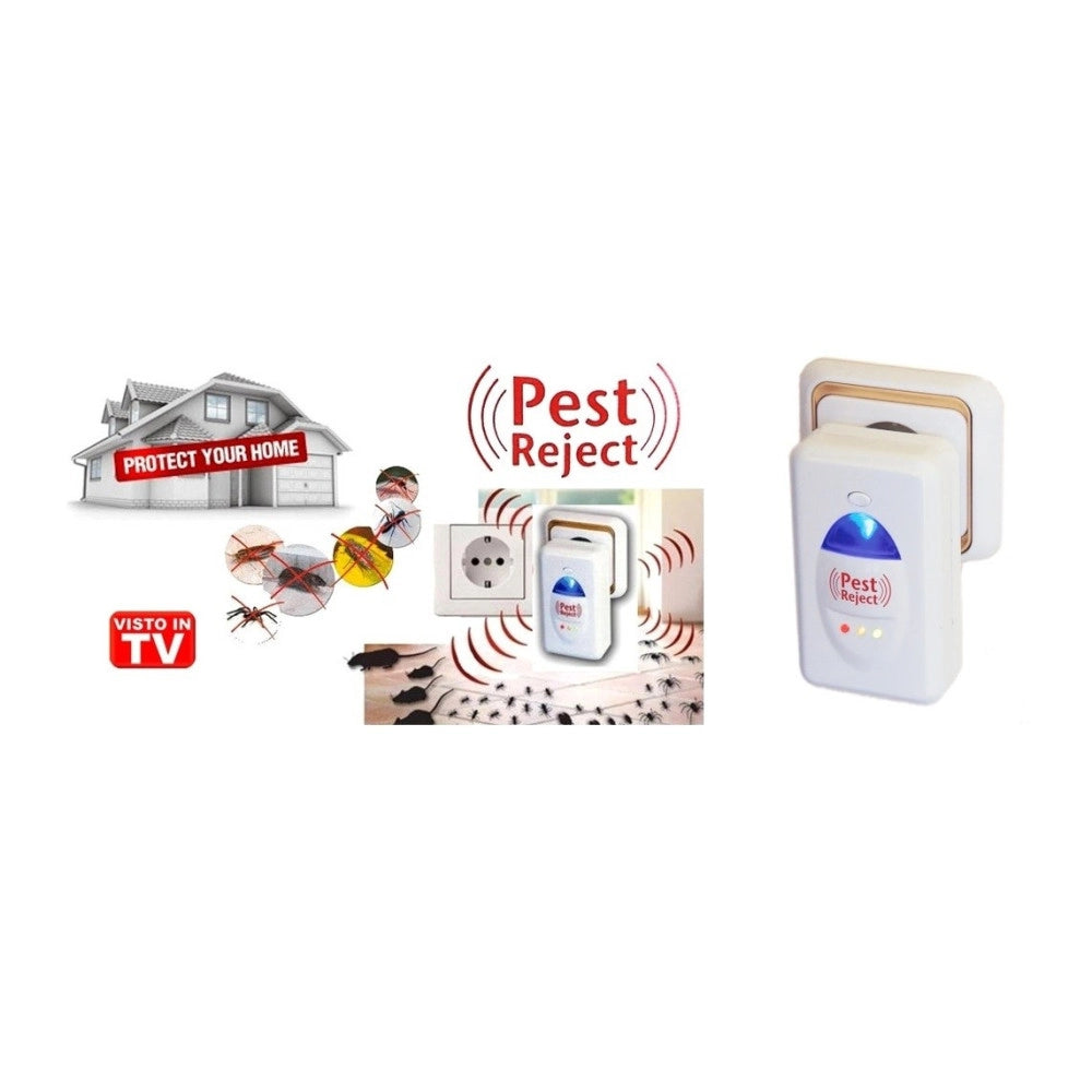 Trade Shop - Pest Reject Scaccia Insetti Roditori Mosche Zanzare Ragni Topi Ad Ultrasuoni -