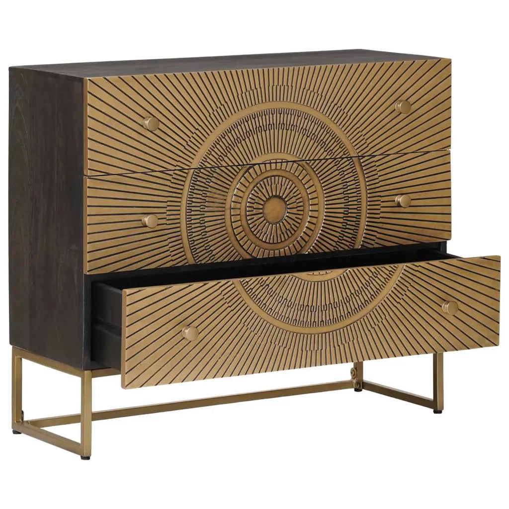 Mobile con Cassetti con cassetto Ottone 75 x 30 x 65 cm