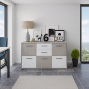 Madia Pineto, Credenza 2 Cassetti, 114x33x78h cm Bianco