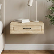 Tavolino da Parete Laterale Rovere Sonoma 59 x 34,5 x 17 cm 899337