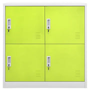 Armadietto a Chiave Grigio Chiaro e Verde 90x45x92,5 cm Acciaio 336435