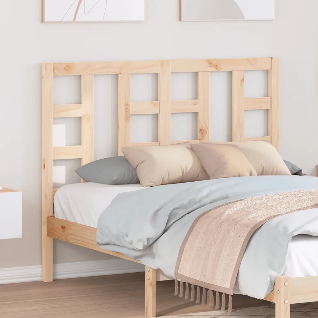 Testiera per Letto-Testata-Testiera Decorativa 126x4x100 cm in Legno Massello di Pino 901309