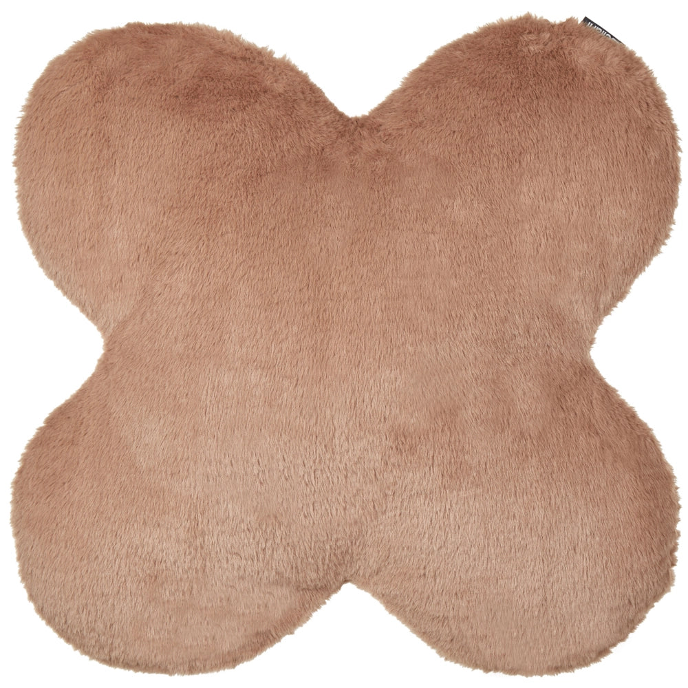 Set di 2 cuscini in tessuto di poliestere con imbottitura in cotone beige e marrone chiaro 54 x 54 cm accessori divani decorazioni