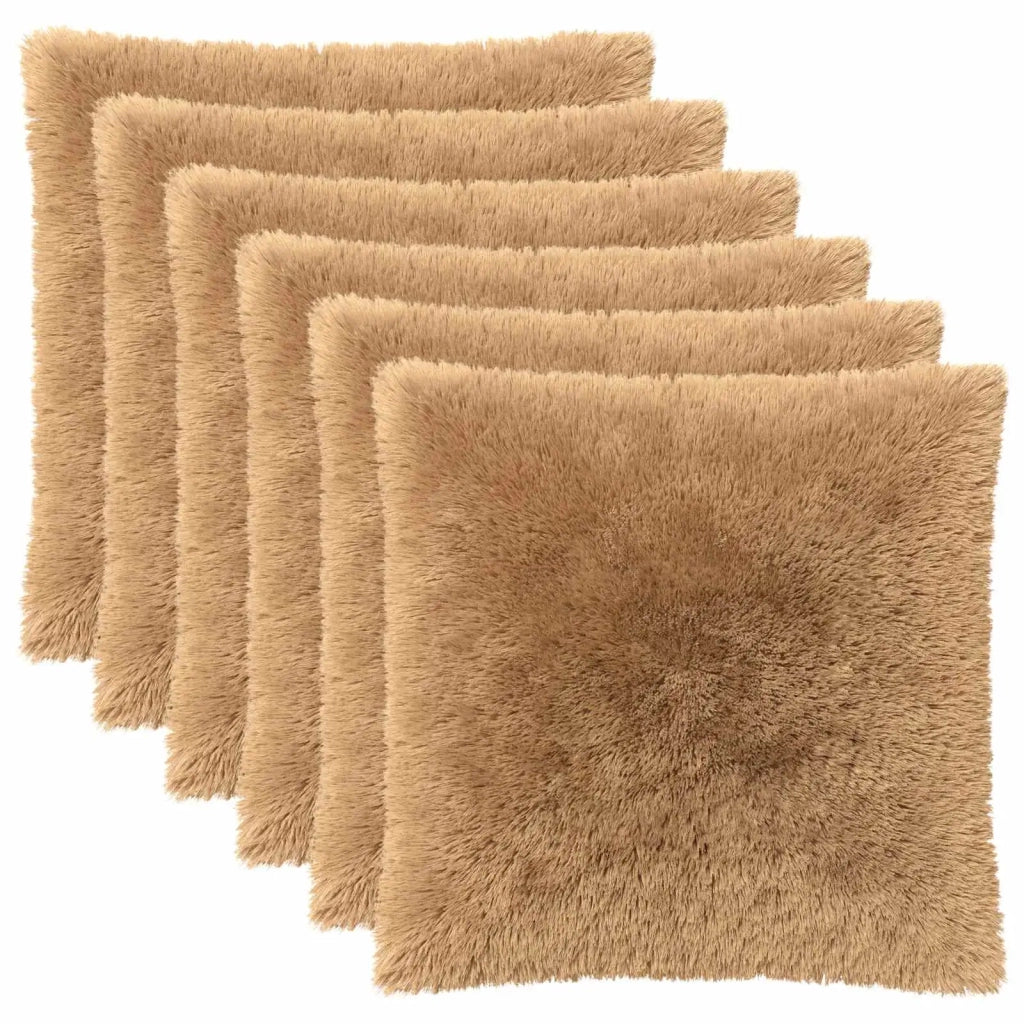 Federa 6 pcs HEERLEN Tortora 55 x 55 cm Fleece PV 912438
