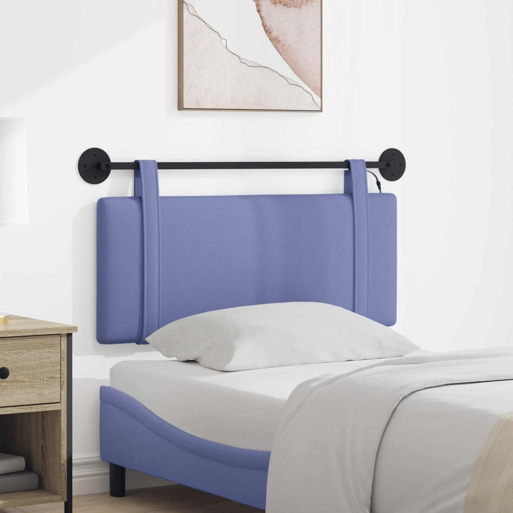 Testiera sospesa Con luce LED Blu jeans Tessuto 3423888