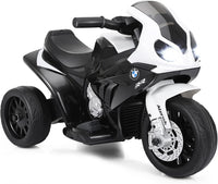 BMW Moto Cavalcabile per Bambini, Moto Giocattolo con Rotelle, Fari, Funzione Musica, Motocicletta a 3 Ruote, Regalo Perfetto per Bambini, 66 x 37 x 44,5 cm (Nero)