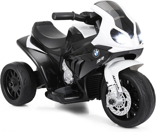 BMW Moto Cavalcabile per Bambini, Moto Giocattolo con Rotelle, Fari, Funzione Musica, Motocicletta a 3 Ruote, Regalo Perfetto per Bambini, 66 x 37 x 44,5 cm (Nero)