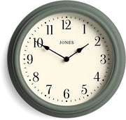 Orologio da Parete Veneto | Dimensioni: 30 cm | Colore: Verde | Numeri Arabi | Design Classico, Ideale per la Cucina, Salotto o Camera da Letto