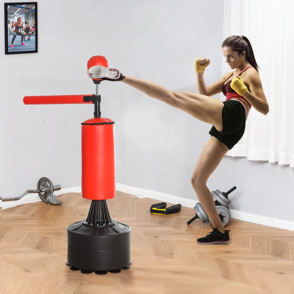 Sacco da Boxe ¨C zephmum ¨C Regolabile, Rosso e Nero, 88x48x155-205 cm