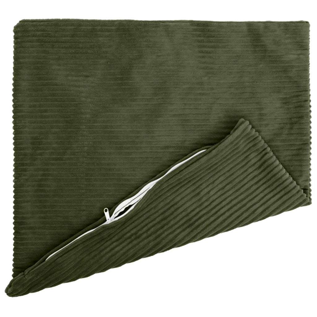 Federa 6 pcs HEERLEN Verde 60 x 60 cm corduroy 912630