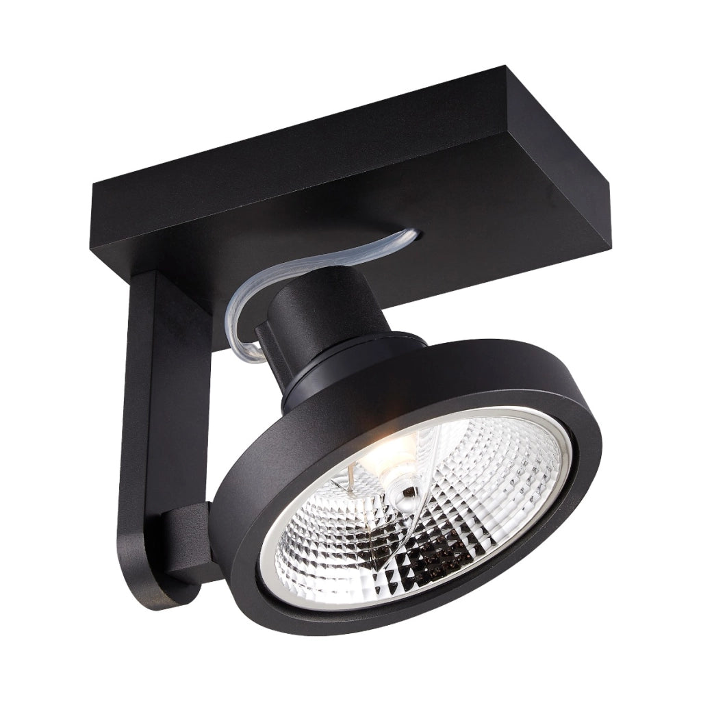 Faretto soffitto Master 1xES111 nero metallo Zuma Line