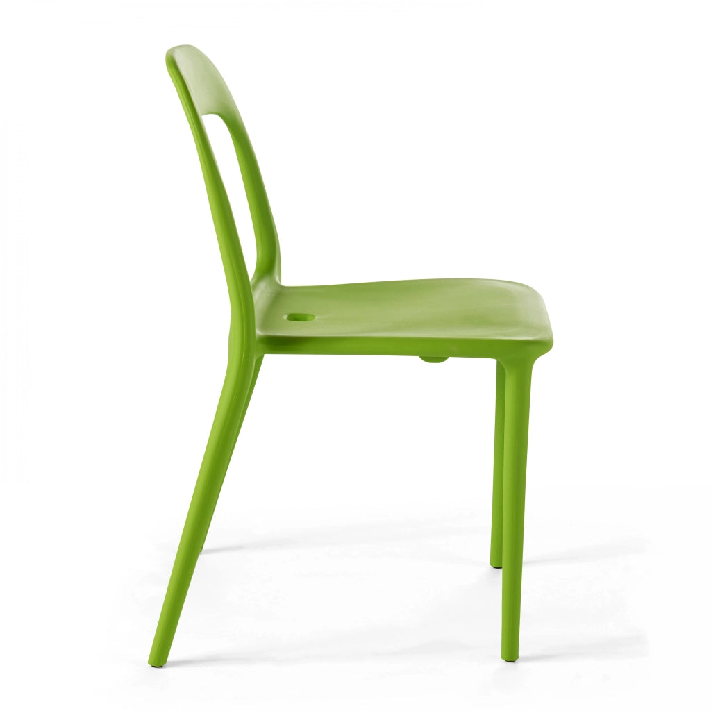 Oviala - Set di 4 sedie in plastica verde