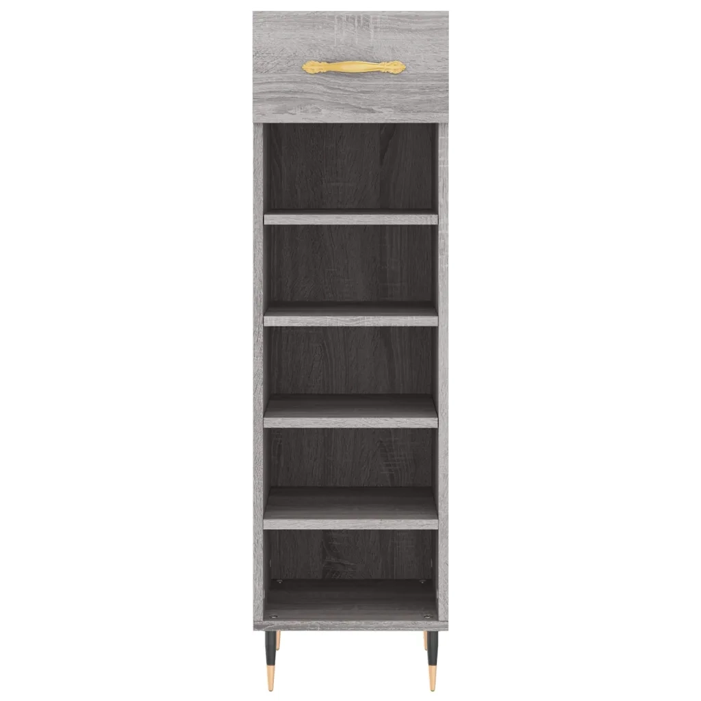 Scarpiera Grigio Sonoma 30x35x105 cm in Legno Multistrato 829658