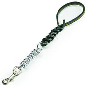 Utilia Pet GUINZAGLIO IN CUOIO TRIPLA TRECCIA CON MOLLA cm. 50 col. Assortiti