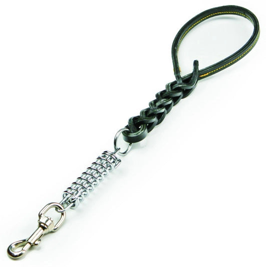 Utilia Pet GUINZAGLIO IN CUOIO TRIPLA TRECCIA CON MOLLA cm. 50 col. Assortiti