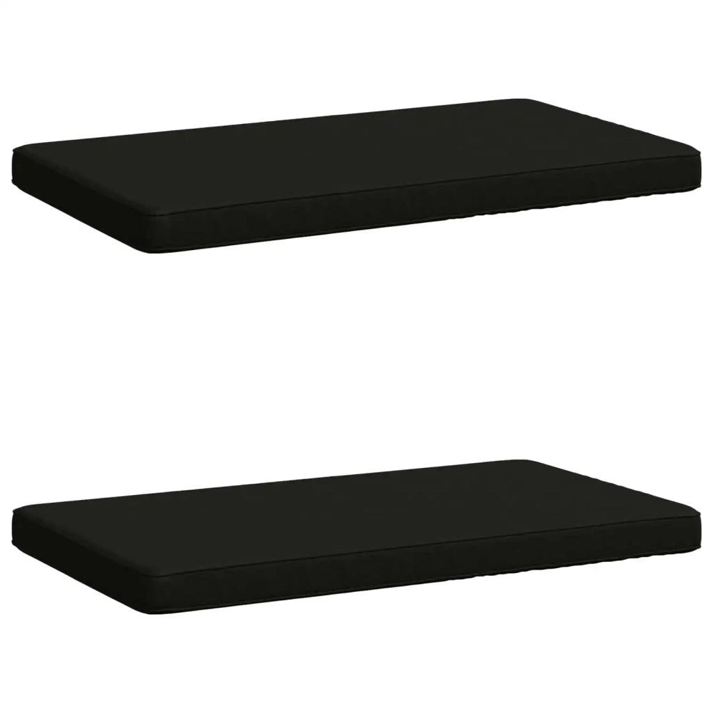 Cuscini per Panchina a 2 Pezzi VUGHT 2 pz 100% Poliestere Nero 951705