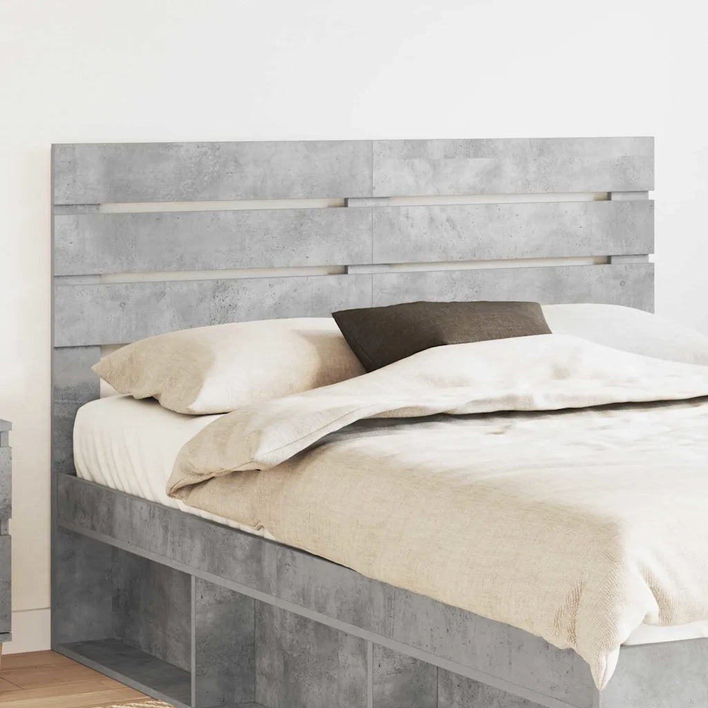 Testiera-Testata-Testiera Decorativa Grigio cemento 160 cm Legno multistrato 891243