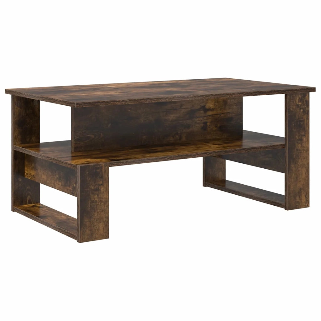Tavolino da salotto | Tavolino da caff¨¨ | Tavolino da Soggiorno Rovere fum¨¦ 90 x 50 x 40 cm