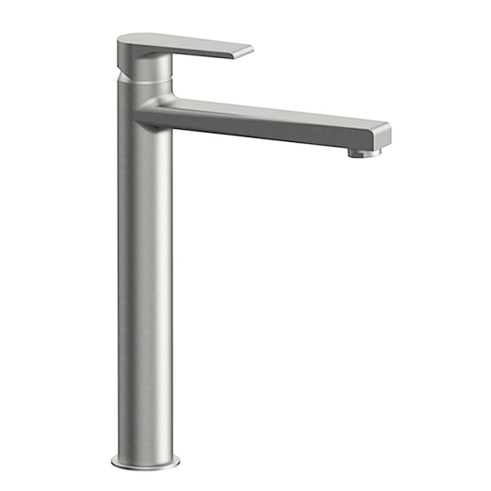 Miscelatore lavabo alto Mariani serie Artic in ottone spazzolato