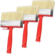 Set di pennelli adesivi premium per pareti e esterni - 3 pezzi - 120 mm x 30 mm - Superfici muri e soffitti