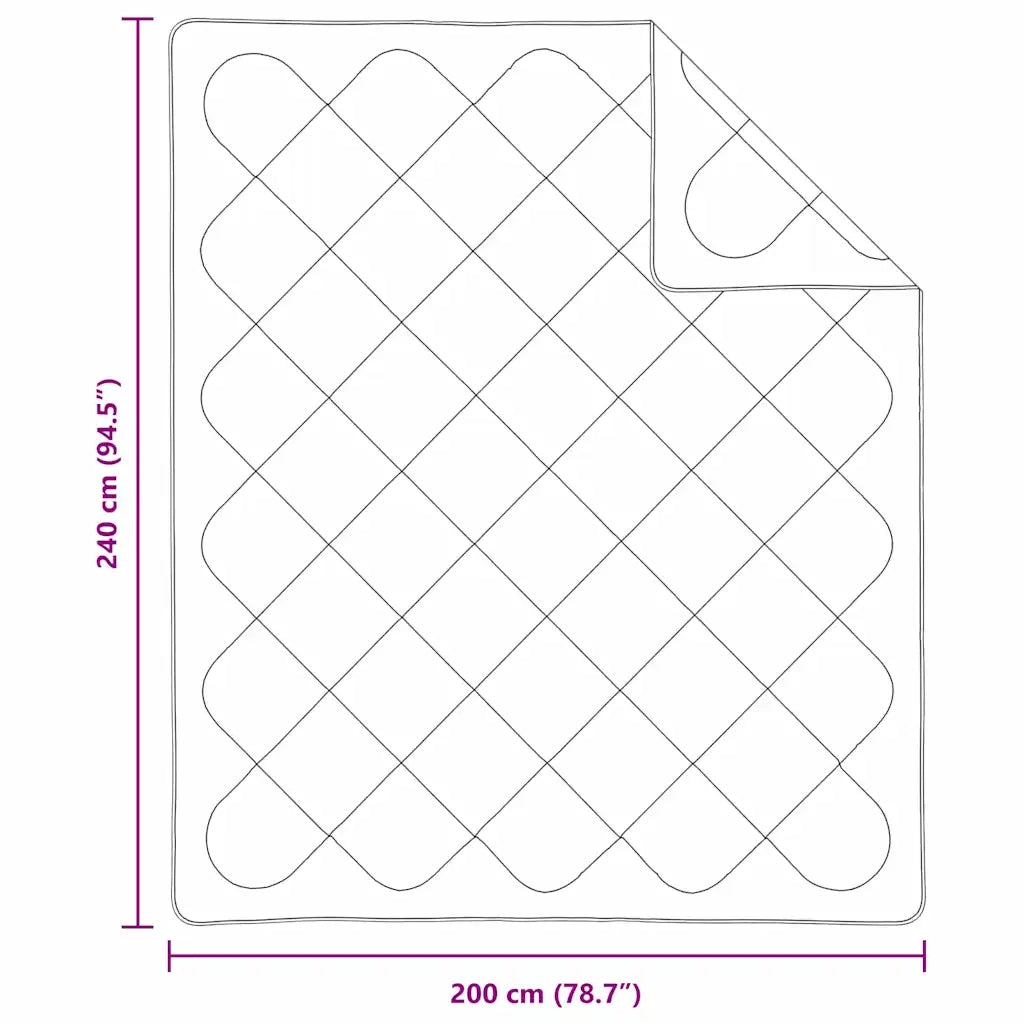 Piumone | Duvet Estivo Bianco 240 x 202 x 3 cm Poliestere