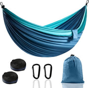 Hangmat esterna per campeggio - leggera e trasportabile - 1 pezzo - blu marino - nylon - 280 x 140 cm