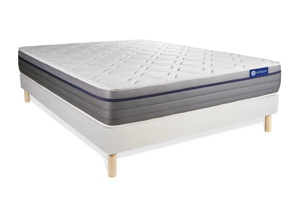 Kit rete e materasso matrimoniale Actilatex zen 150x190cm - Spessore : 26cm - Lattice e memory foam - Bilanciato -