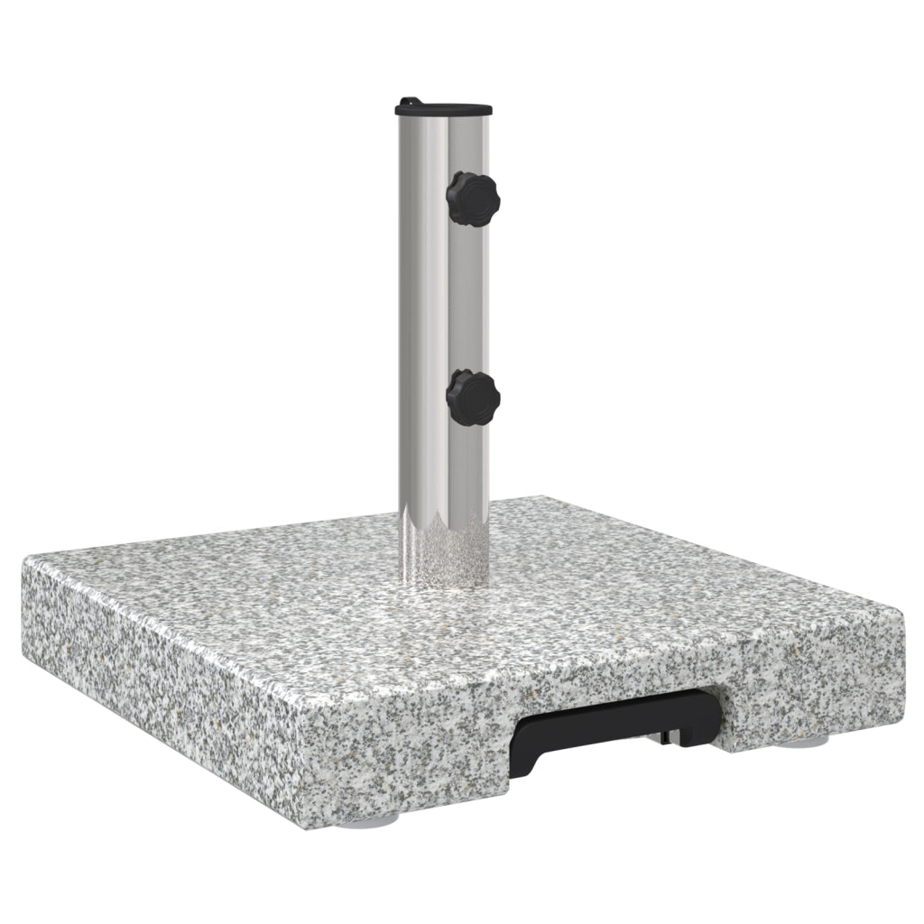 Base per Ombrellone con Ruote Grigia Granito 29 kg Quadrata